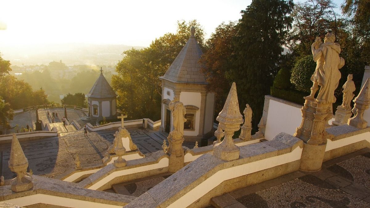 View from Bom Jesus do Monte over the city of Braga during our Braga and Guimaraes Tour | Cooltour Oporto