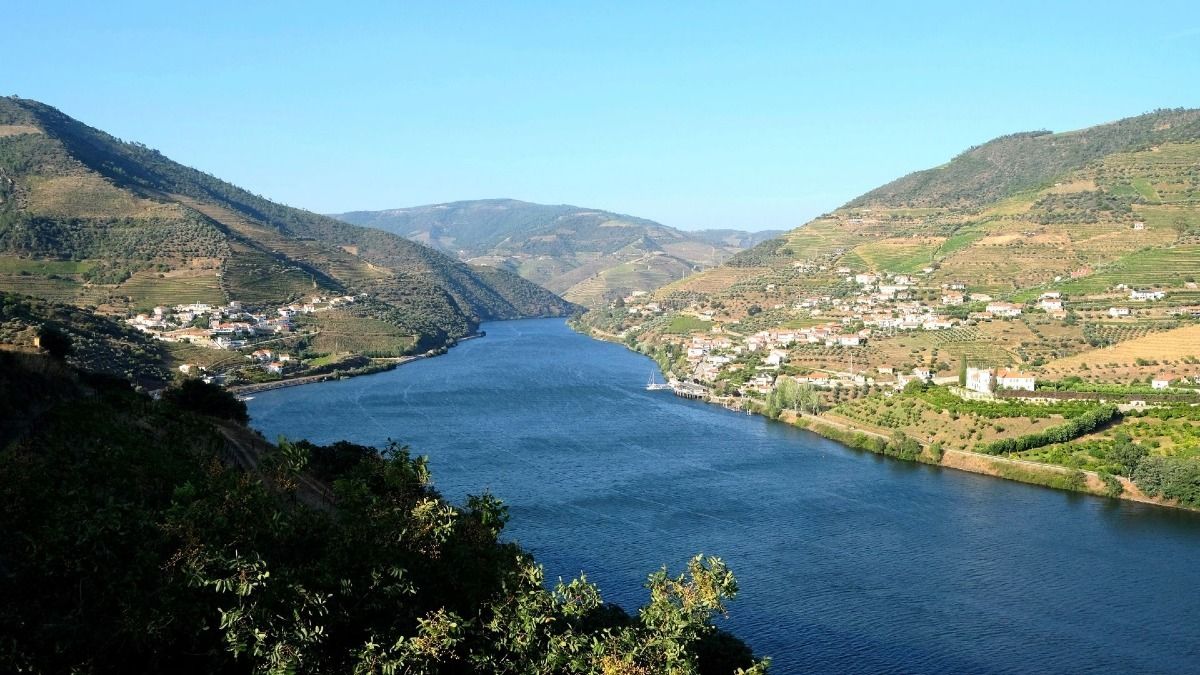 The Douro River flowing between the hills of the UNESCO World Heritage Site of the Douro Valley | Cooltour Oporto