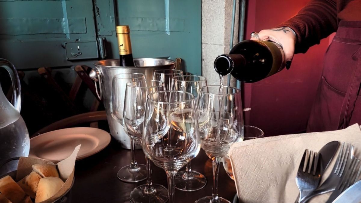 Wine Tasting in Porto with Alentejo and Douro white wines being served during our Porto Fado and Wine Tour | Cooltour Oporto