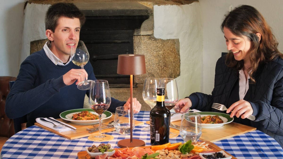 A private table, local cuisine and wines from the estate create an unforgettable meal