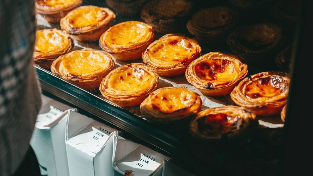 Enjoy freshly baked pastries like pastel de nata during your Madeira food tour