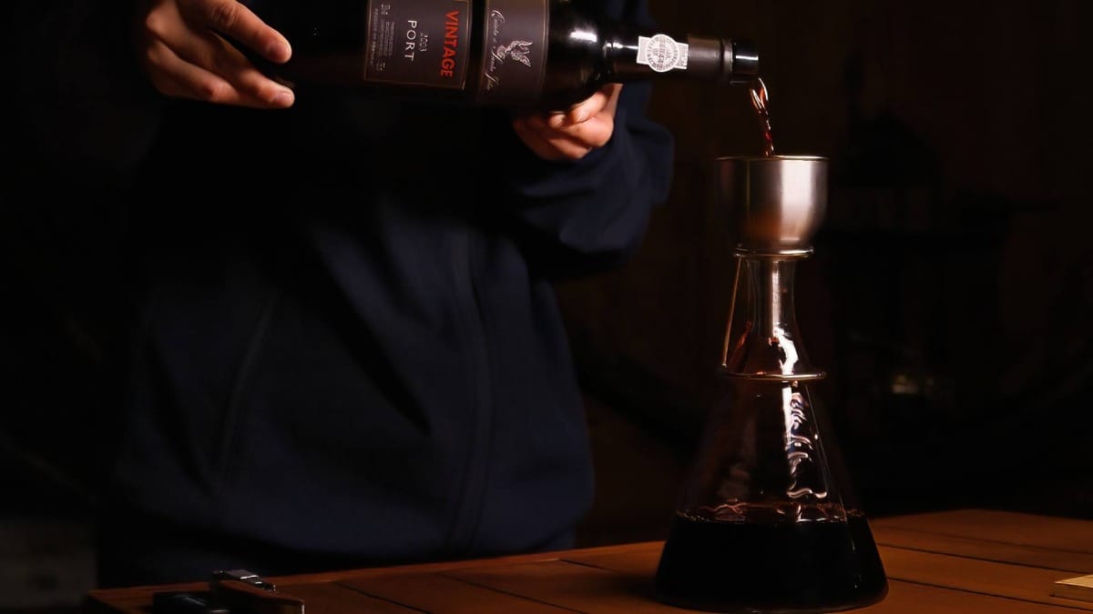 Discover the art of preparing Vintage Port for tasting