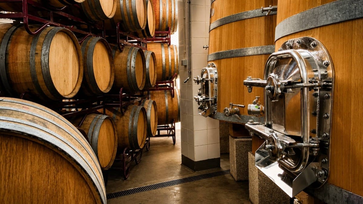 A closer look at the ageing facilities behind the estate's premium wines