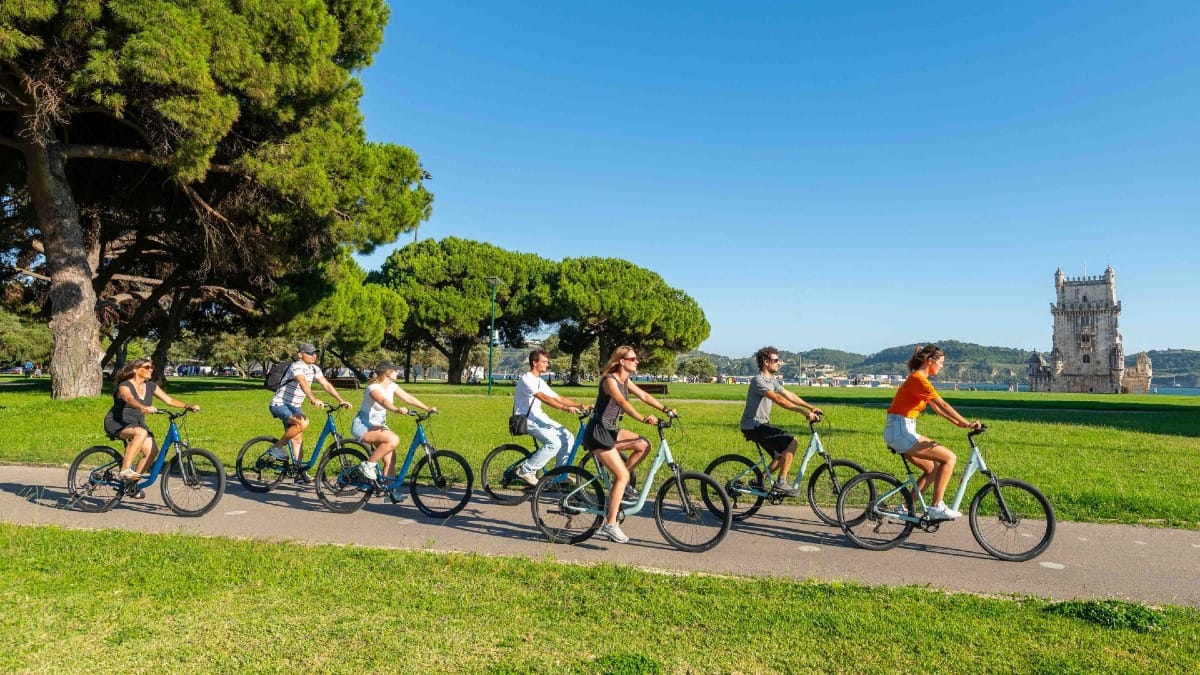 OrZc lisbon bike tour belem district and riverfront