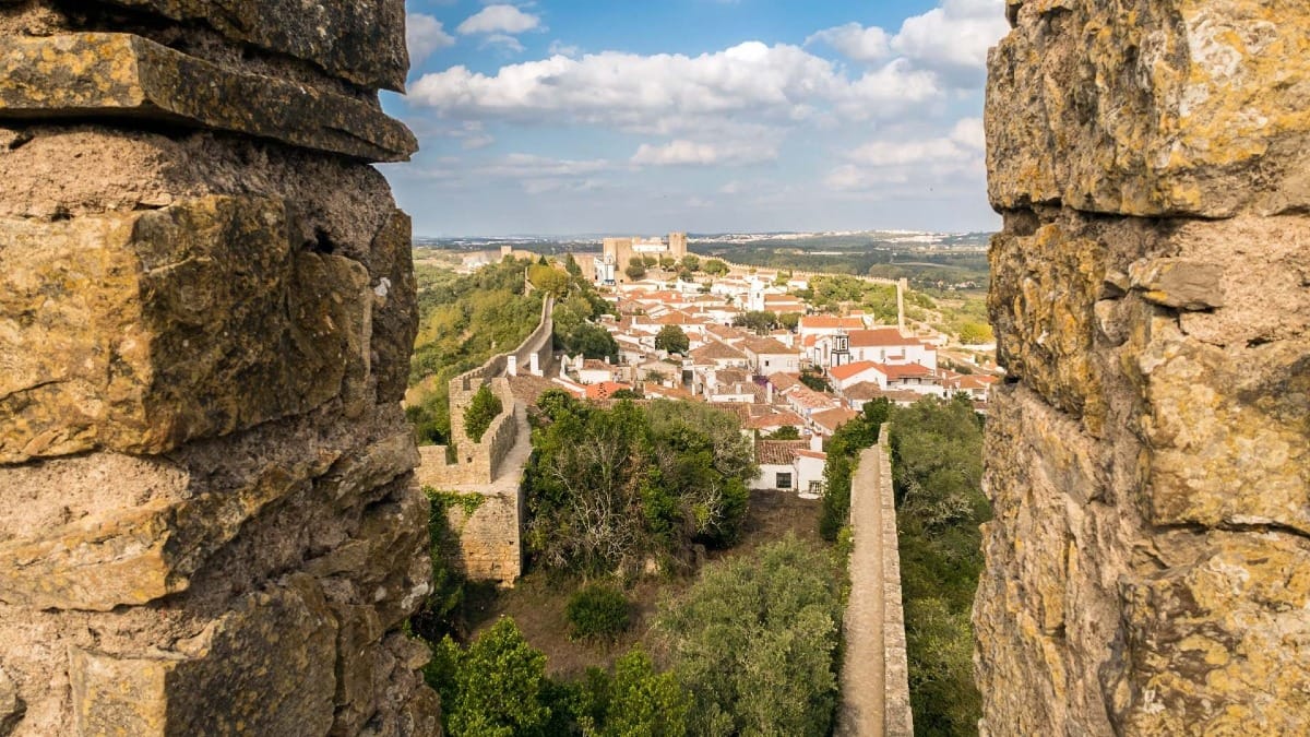Pu31 obidos walls view from castle
