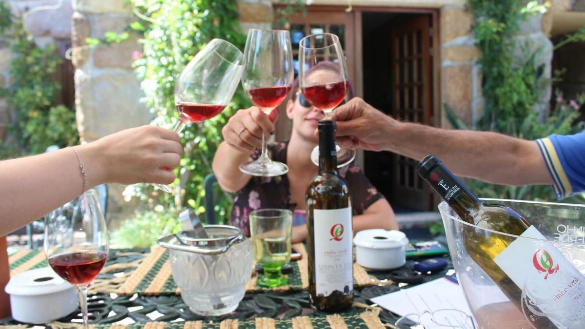 Um momento maravilhoso com um pouco de vinho verde tinto | Cooltour Oporto