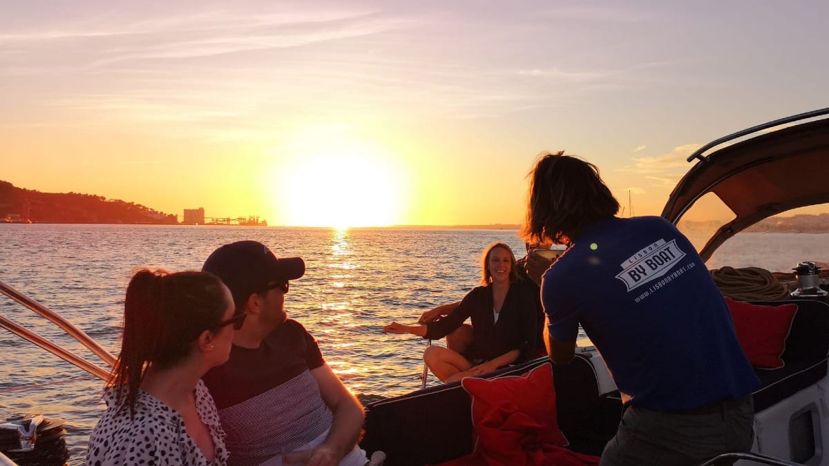 ZIPv lisbon boat tour group photo