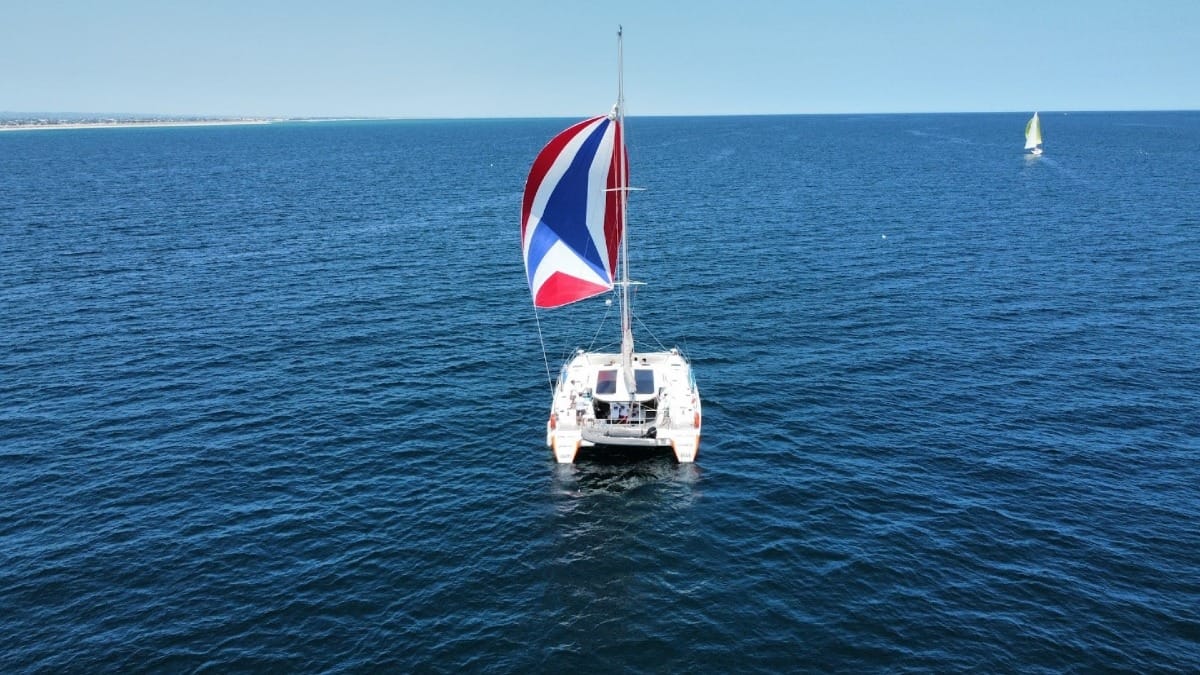 Zauj catamaran sailing boat tour faro