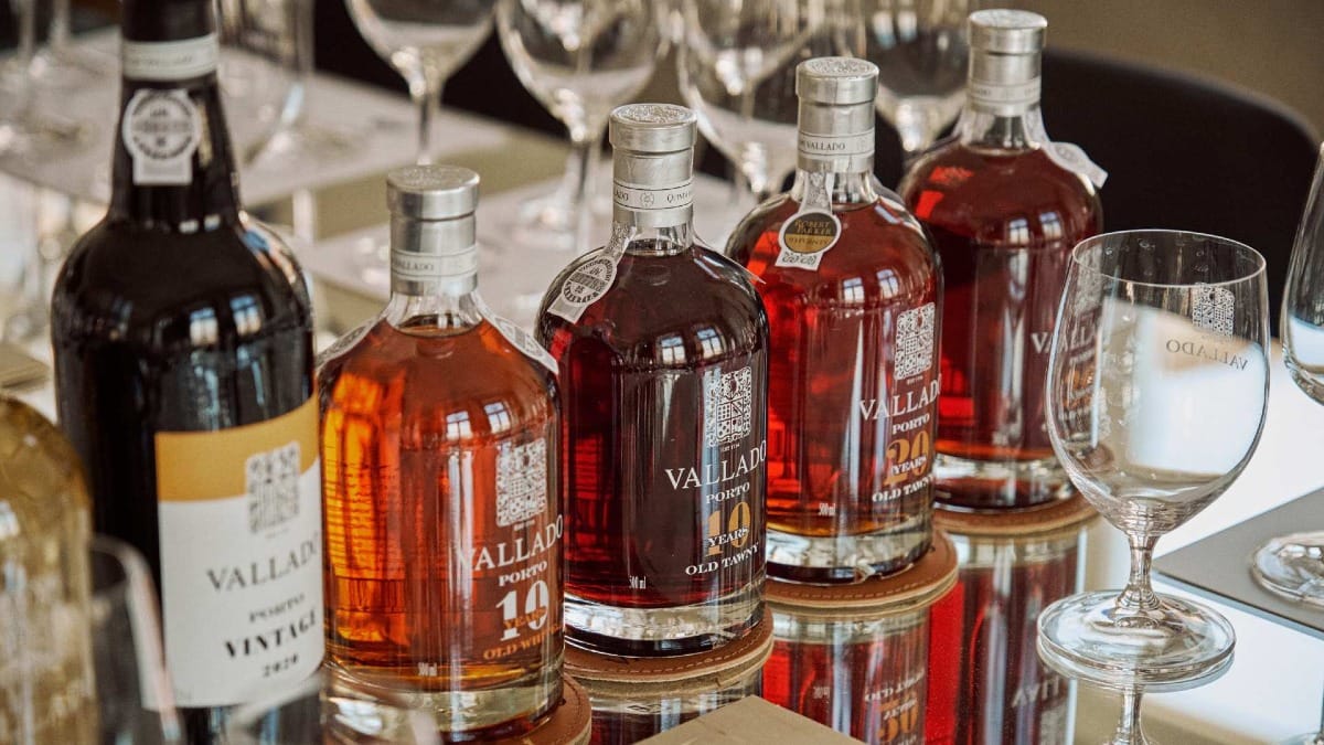Selection of Quinta do Vallado Old Tawny Ports arranged for a premium wine tasting experience in Porto