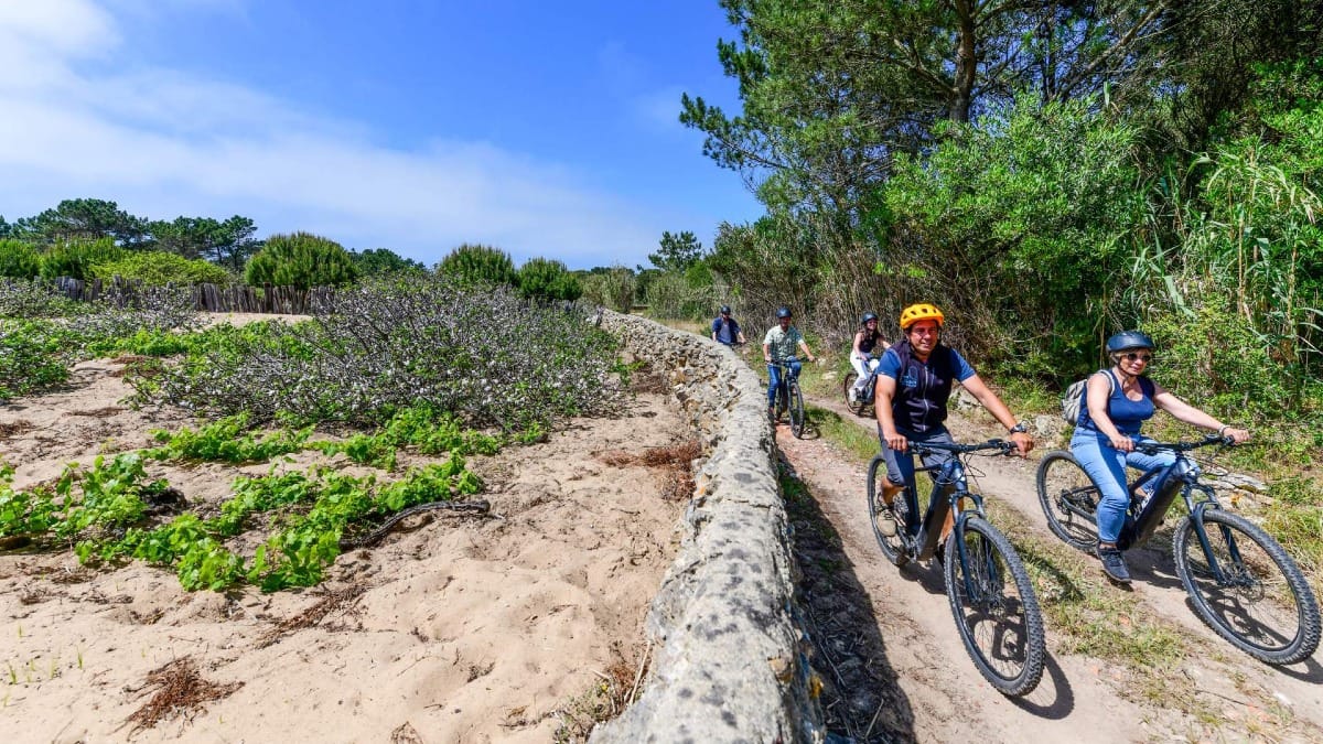 Cycling through peaceful countryside trails in the Sintra region