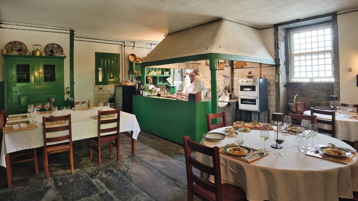The historic kitchen where your Douro Valley cooking experience takes place