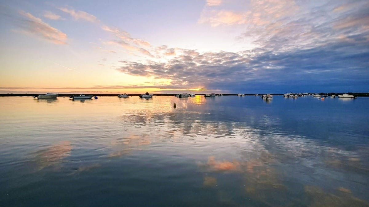 fqXl ria formosa lagoon algarve end of day