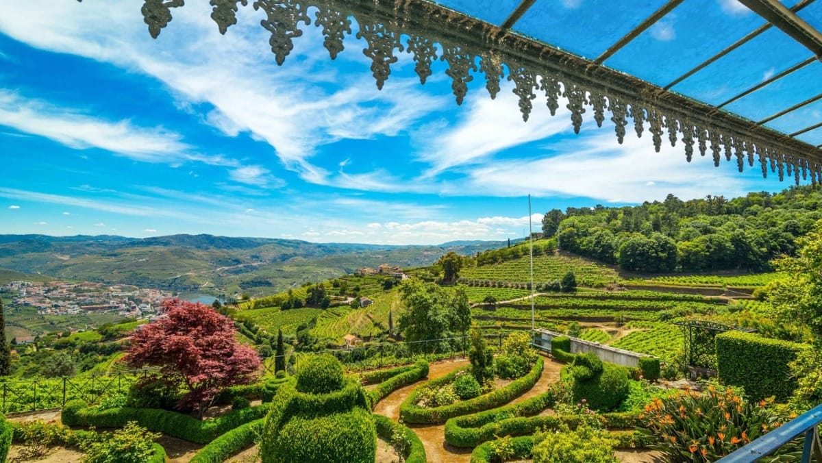 Take time to walk the gardens and take in the sweeping views of the Douro Valley