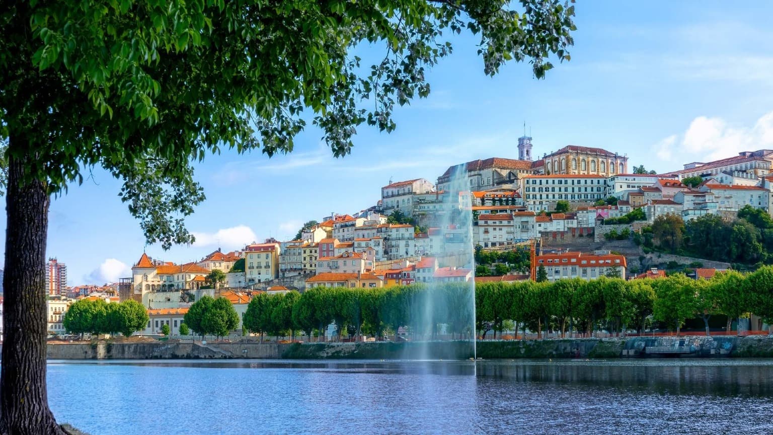 TkLD central portugal coimbra skyline mondego riverr