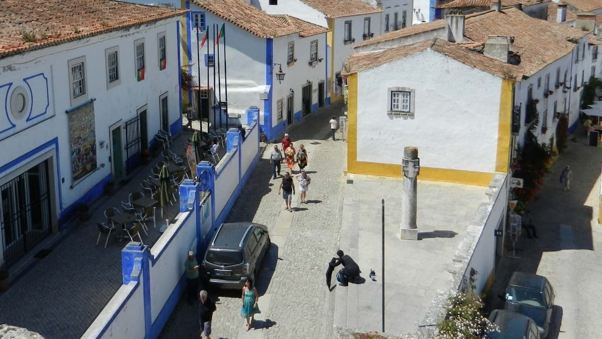 nRLa obidos main square pelourinho and cafe