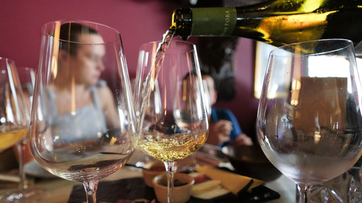 Seleção de vinhos do Douro apresentada durante uma prova guiada no Porto