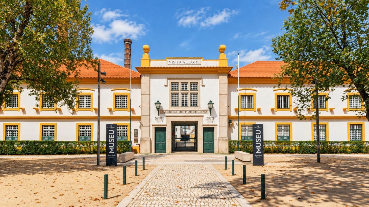 El histórico complejo de Vista Alegre en Ílhavo, cerca de Aveiro