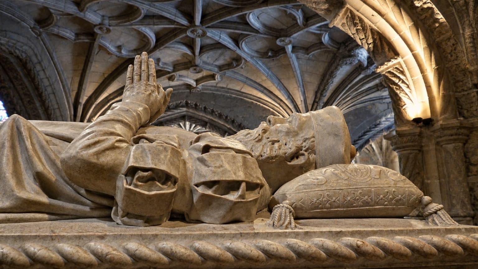 Tomb of Vasco da Gama inside Jerónimos Monastery