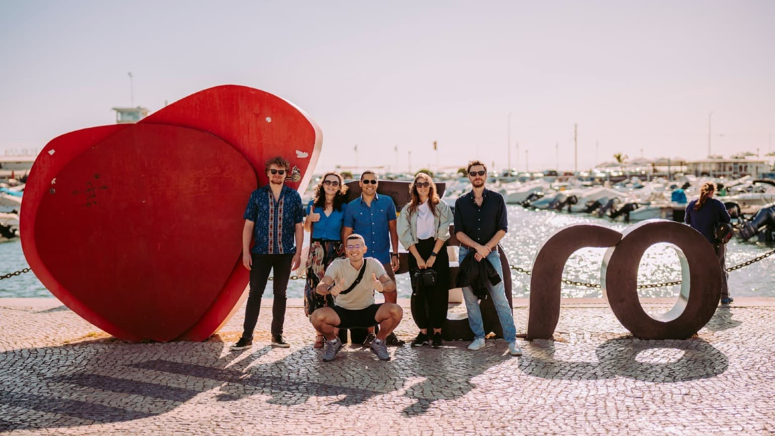 Guests on a food tour in the Algarve — one of many experiences available, from gastronomy to boat tours and cultural activities