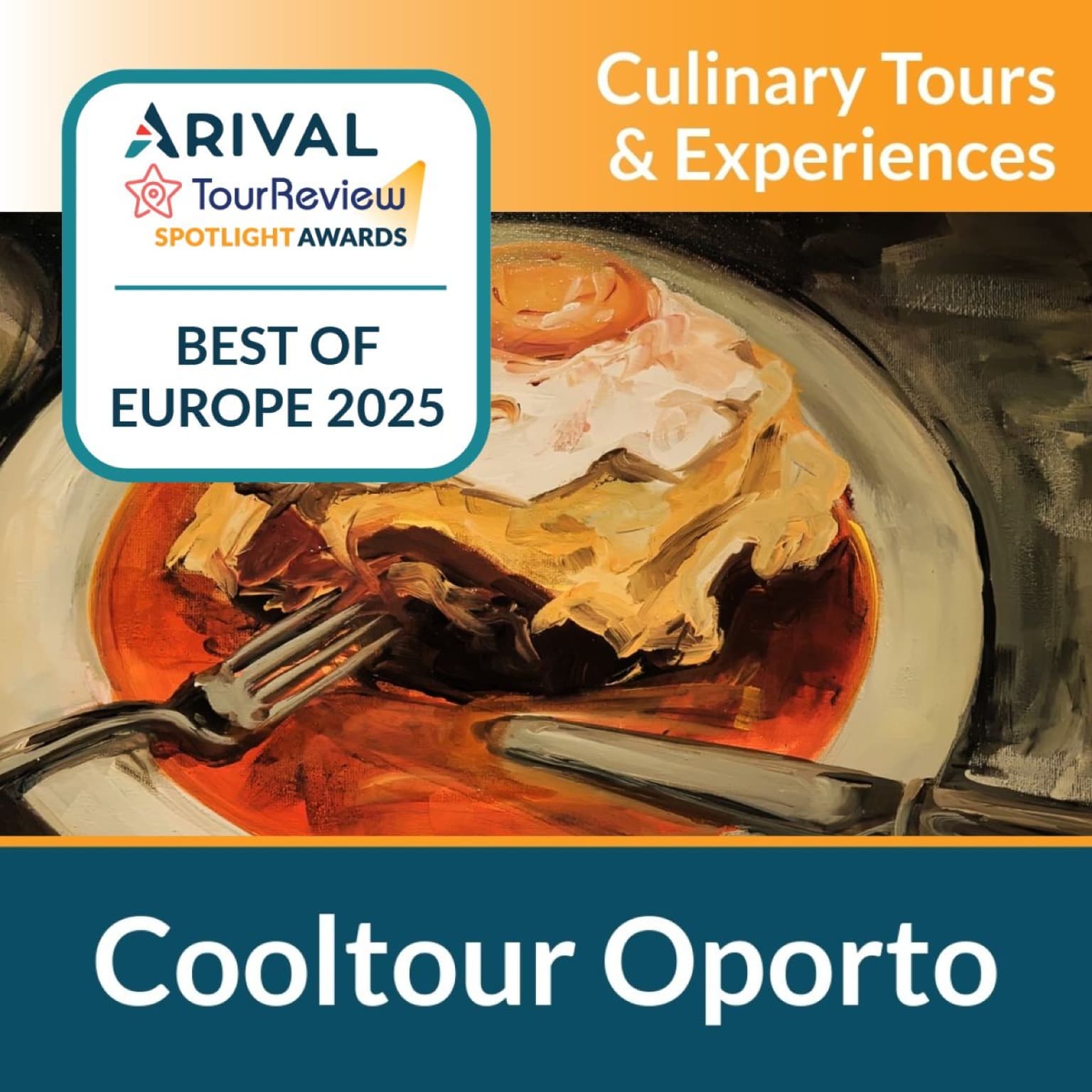 Cooltour Oporto Wins the 2025 Arival Award for Culinary Tours & Experiences