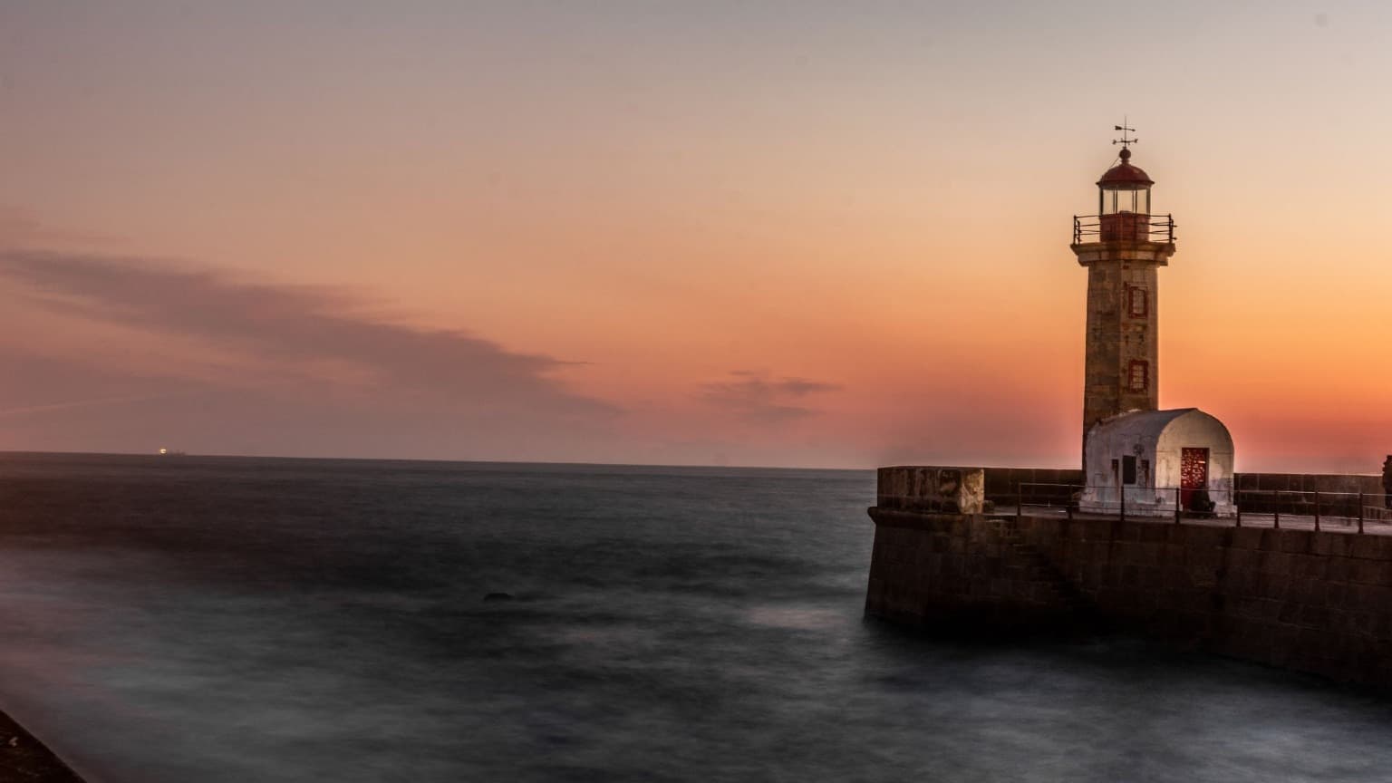 Image de Farolim de Felgueiras au coucher du soleil