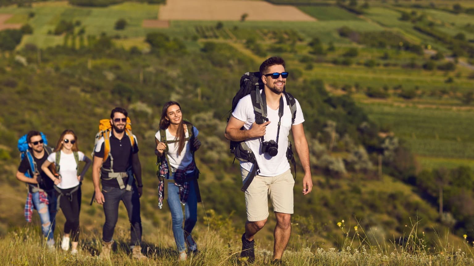 Imagens de uma experiência de caminhada